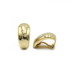 Boucles d'oreilles - Or jaune et diamants - Castafiore