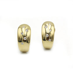 Boucles d'oreilles - Or jaune et diamants - Castafiore