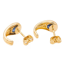 Boucles d'oreilles Or jaune Saphir - Castafiore
