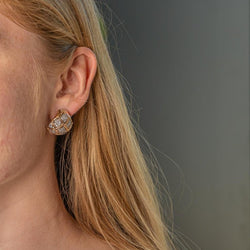 Boucles d'oreilles Or rose Diamant - Castafiore