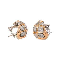 Boucles d'oreilles Or rose Diamant - Castafiore
