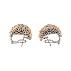 Boucles d'oreilles Or rose Diamant - Castafiore