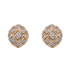 Boucles d'oreilles Or rose Diamant - Castafiore