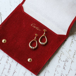 Boucles d'oreilles Pendantes CARTIER "Trinity" en or jaune, or blanc et or rose - Castafiore