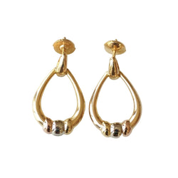 Boucles d'oreilles Pendantes CARTIER "Trinity" en or jaune, or blanc et or rose - Castafiore