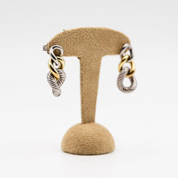 Boucles d'Oreilles Pendantes DAVID YURMAN en or jaune et argent - Castafiore