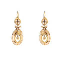 Boucles d'oreilles Pendantes en or jaune - Castafiore