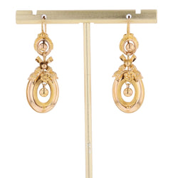 Boucles d'oreilles Pendantes en or jaune - Castafiore