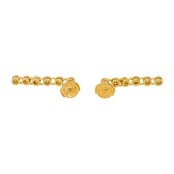 Boucles d'oreilles Pendantes en or jaune et diamants - Castafiore