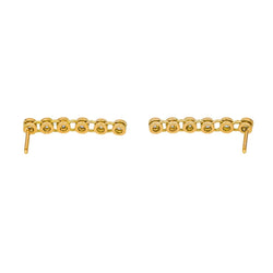 Boucles d'oreilles Pendantes en or jaune et diamants - Castafiore