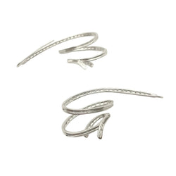 Boucles d'oreilles Pendantes HUTTON NEW YORK en or blanc et diamants - Castafiore