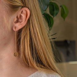 Boucles d'oreilles Pendantes Or rose - Castafiore