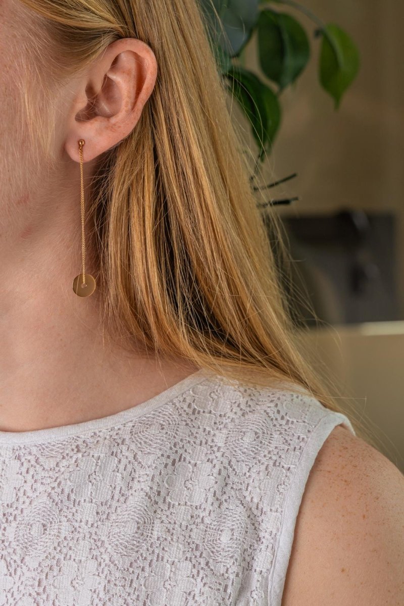 Boucles d'oreilles Pendantes Or rose - Castafiore