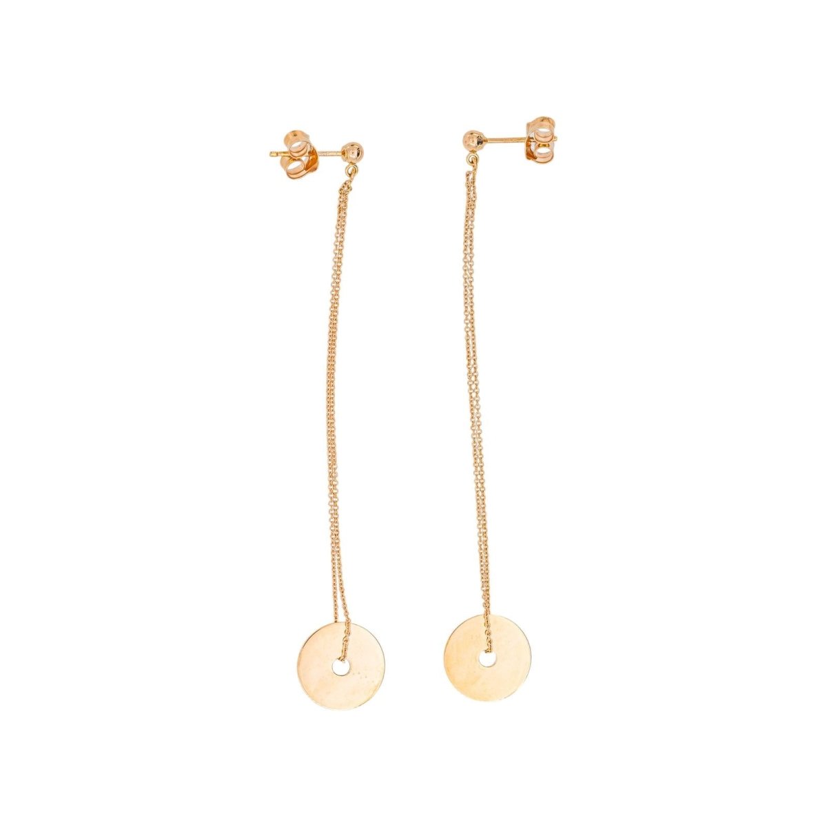 Boucles d'oreilles Pendantes Or rose - Castafiore