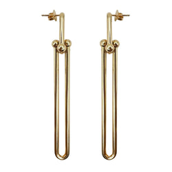 Boucles d'oreilles Pendantes TIFFANY & CO. "HardWear" en or rose - Castafiore