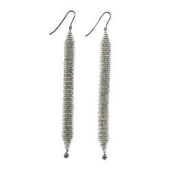 Boucles d'oreilles Pendantes TIFFANY & CO. par ELSA PERETTI en argent et diamants - Castafiore