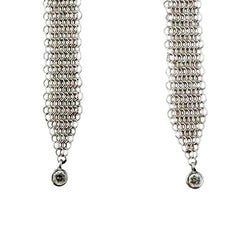 Boucles d'oreilles Pendantes TIFFANY & CO. par ELSA PERETTI en argent et diamants - Castafiore