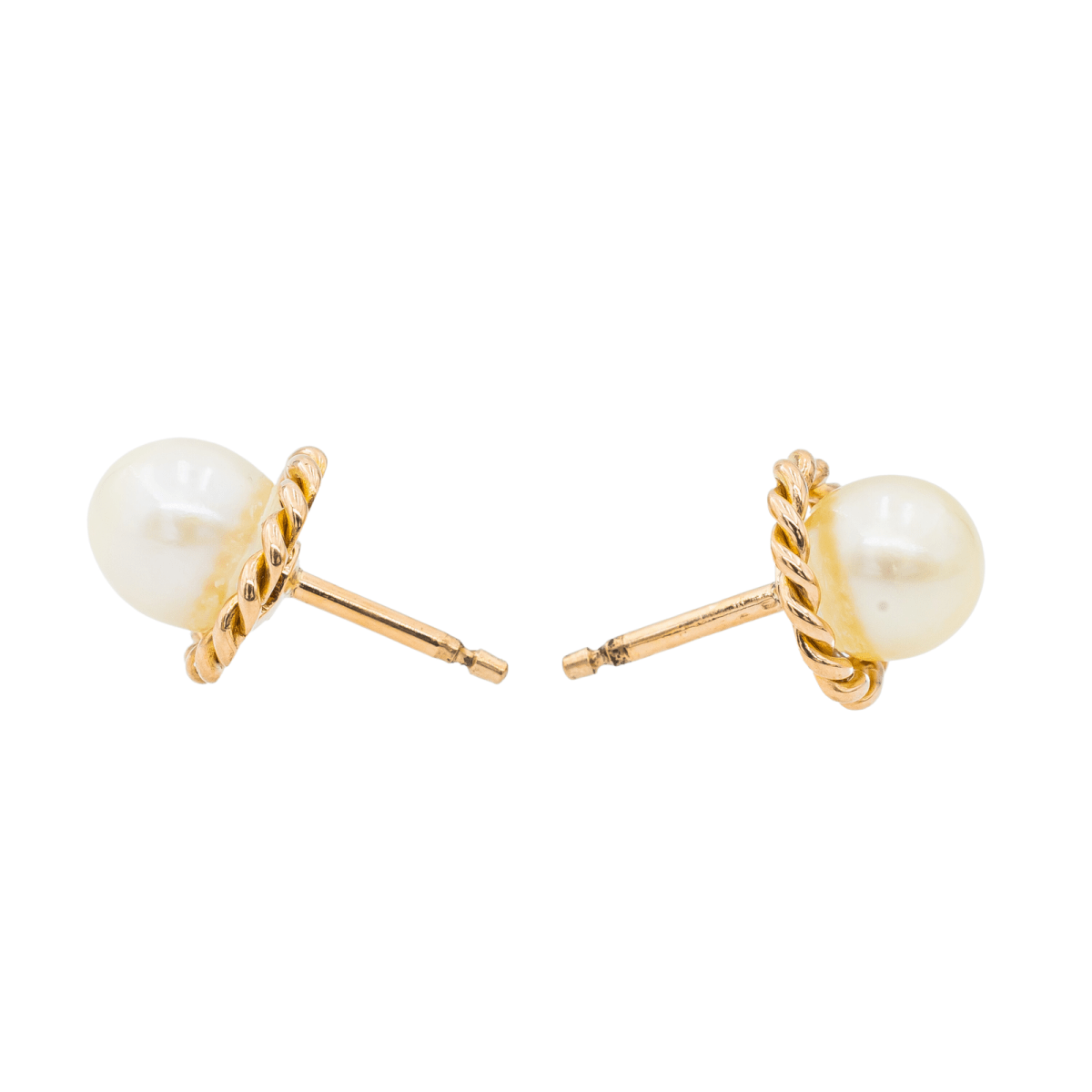 Boucles d'oreilles Perle Or jaune Perle - Castafiore