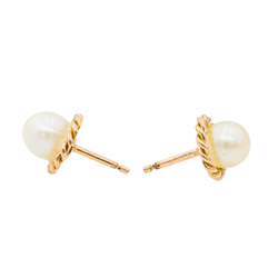Boucles d'oreilles Perle Or jaune Perle - Castafiore