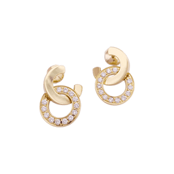 Boucles d'oreilles PIAGET "Possession" en or rose et diamants - Castafiore