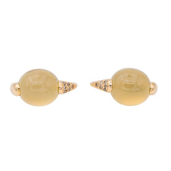 Boucles d'oreilles POMELLATO "Luna" en or rose et pierre de lune - Castafiore