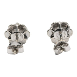 Boucles d'oreilles Puces en or blanc et diamants - Castafiore