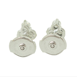 Boucles d’oreilles Puces en or blanc et diamants - Castafiore