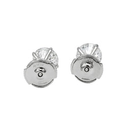 Boucles d’oreilles Puces en or blanc et diamants - Castafiore