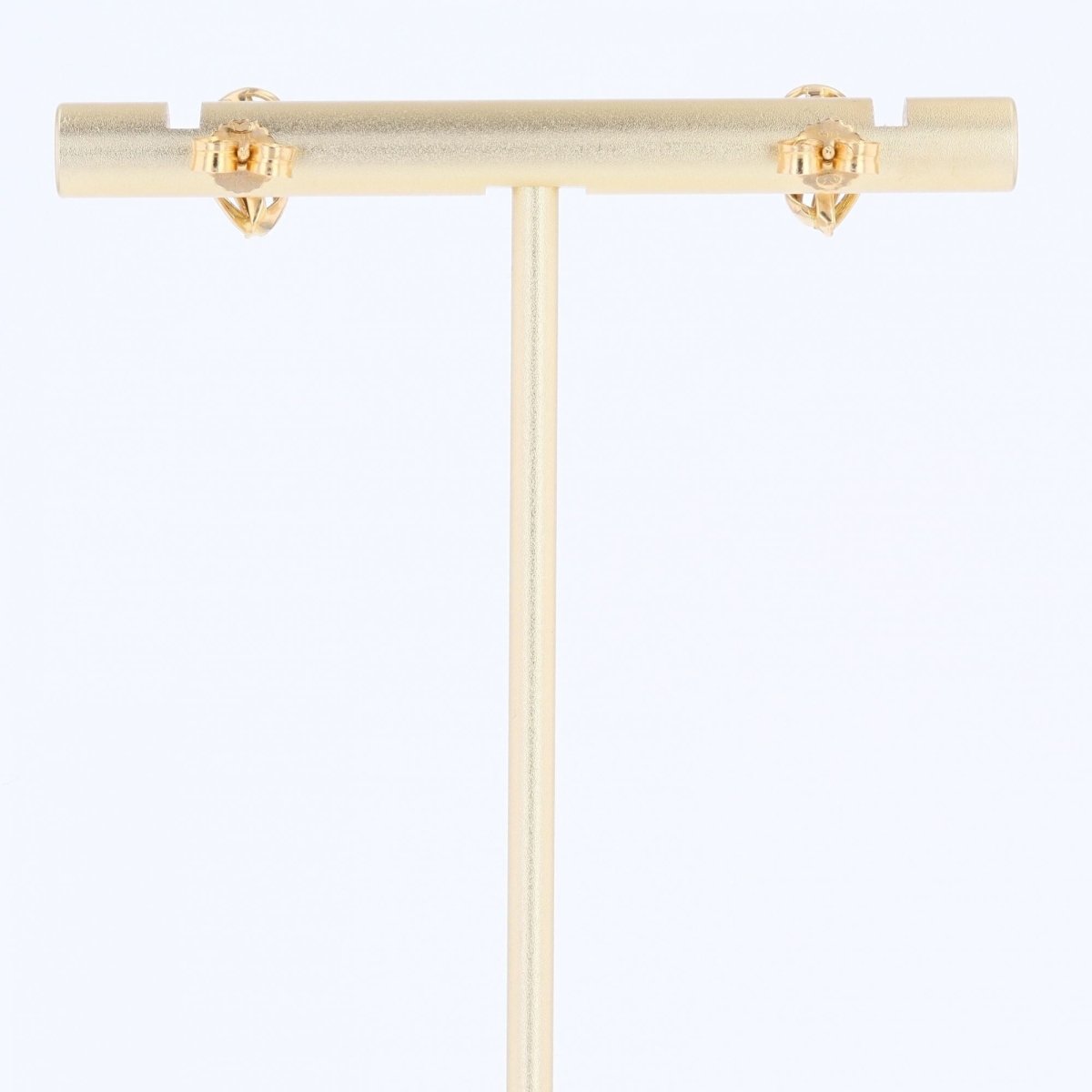 Boucles d'oreilles puces en or jaune - Castafiore