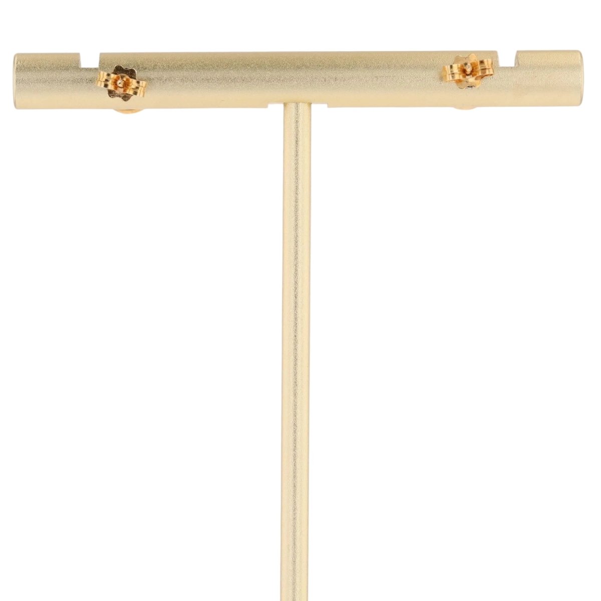 Boucles d'oreilles Puces en or jaune et diamants - Castafiore