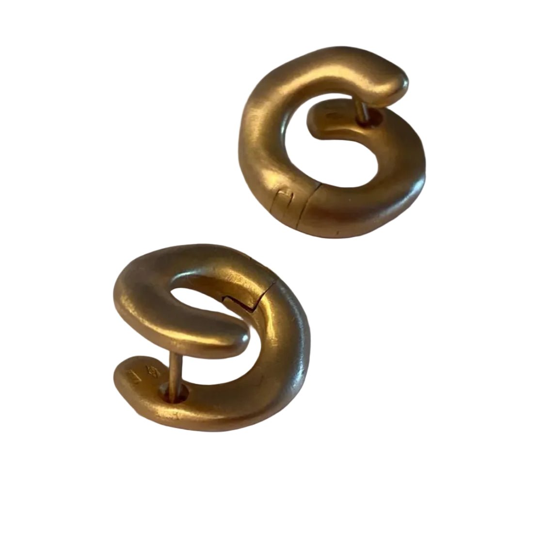 Boucles d'oreilles Puces en or rose - Castafiore