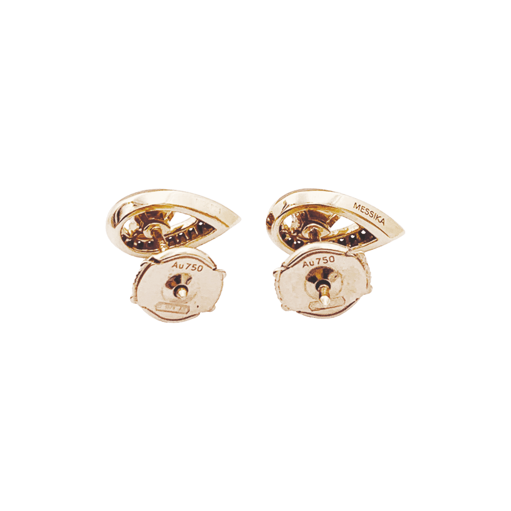 Boucles d'oreilles Puces MESSIKA "Fiery" en or rose et diamants - Castafiore