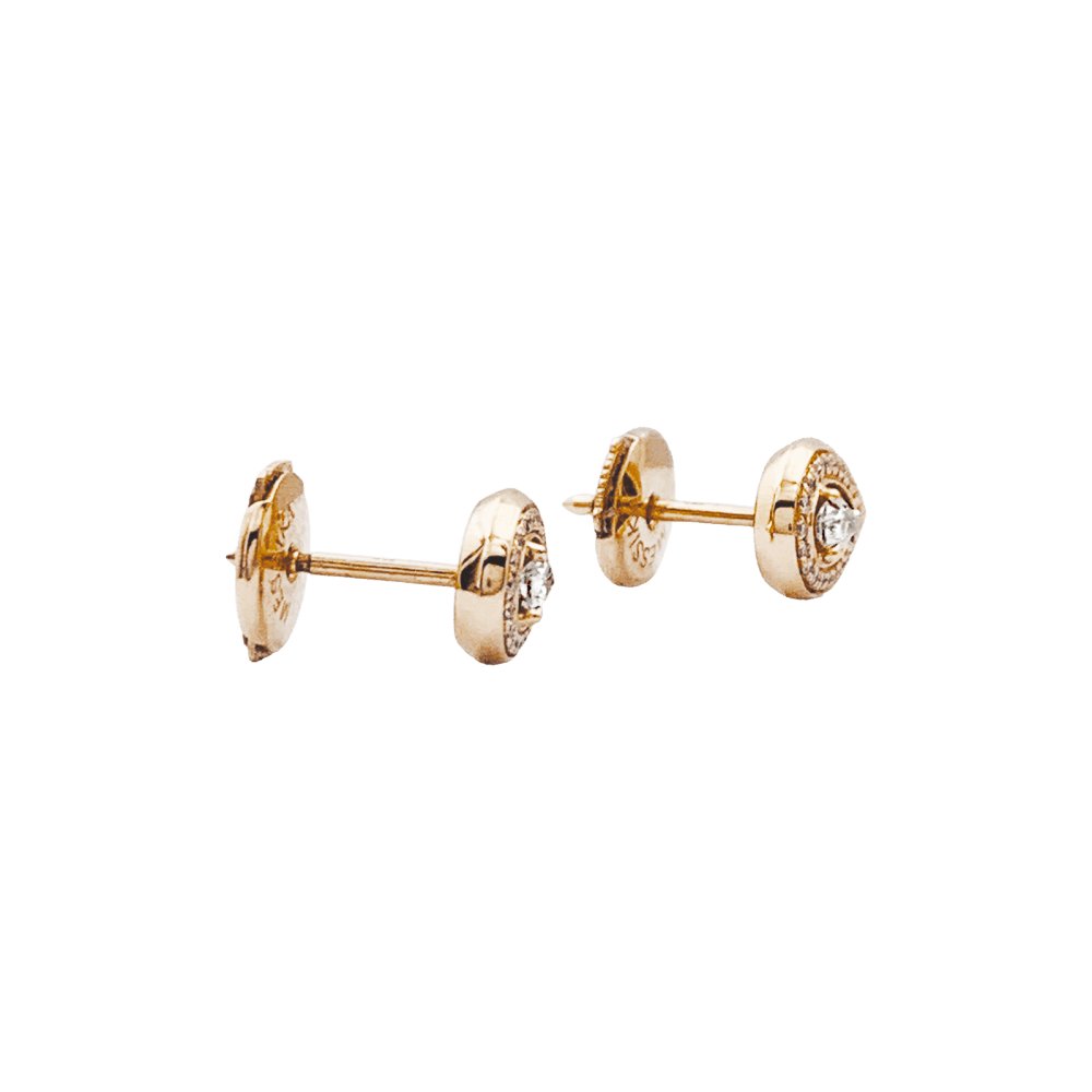 Boucles d'oreilles Puces MESSIKA "Fiery" en or rose et diamants - Castafiore