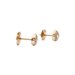 Boucles d'oreilles Puces MESSIKA "Fiery" en or rose et diamants - Castafiore