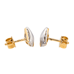 Boucles d'oreilles Puces Or blanc Diamant - Castafiore