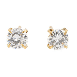 Boucles d'oreilles puces Or jaune Diamant - Castafiore