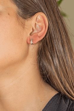 Boucles d'oreilles Puces Or jaune Diamant - Castafiore
