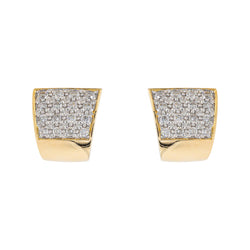 Boucles d'oreilles Puces Or jaune Diamant - Castafiore