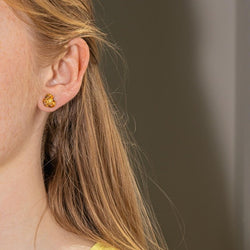 Boucles d'oreilles Puces Or rose - Castafiore