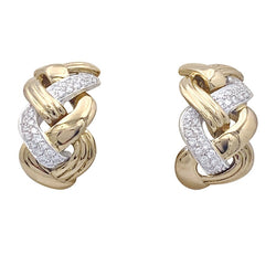 Boucles d'oreilles REPOSSI "Tresse" or et diamants - Castafiore
