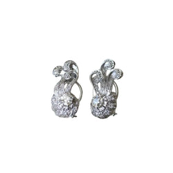 Boucles d'Oreilles Retro Diamants 1.55 Cts - Castafiore