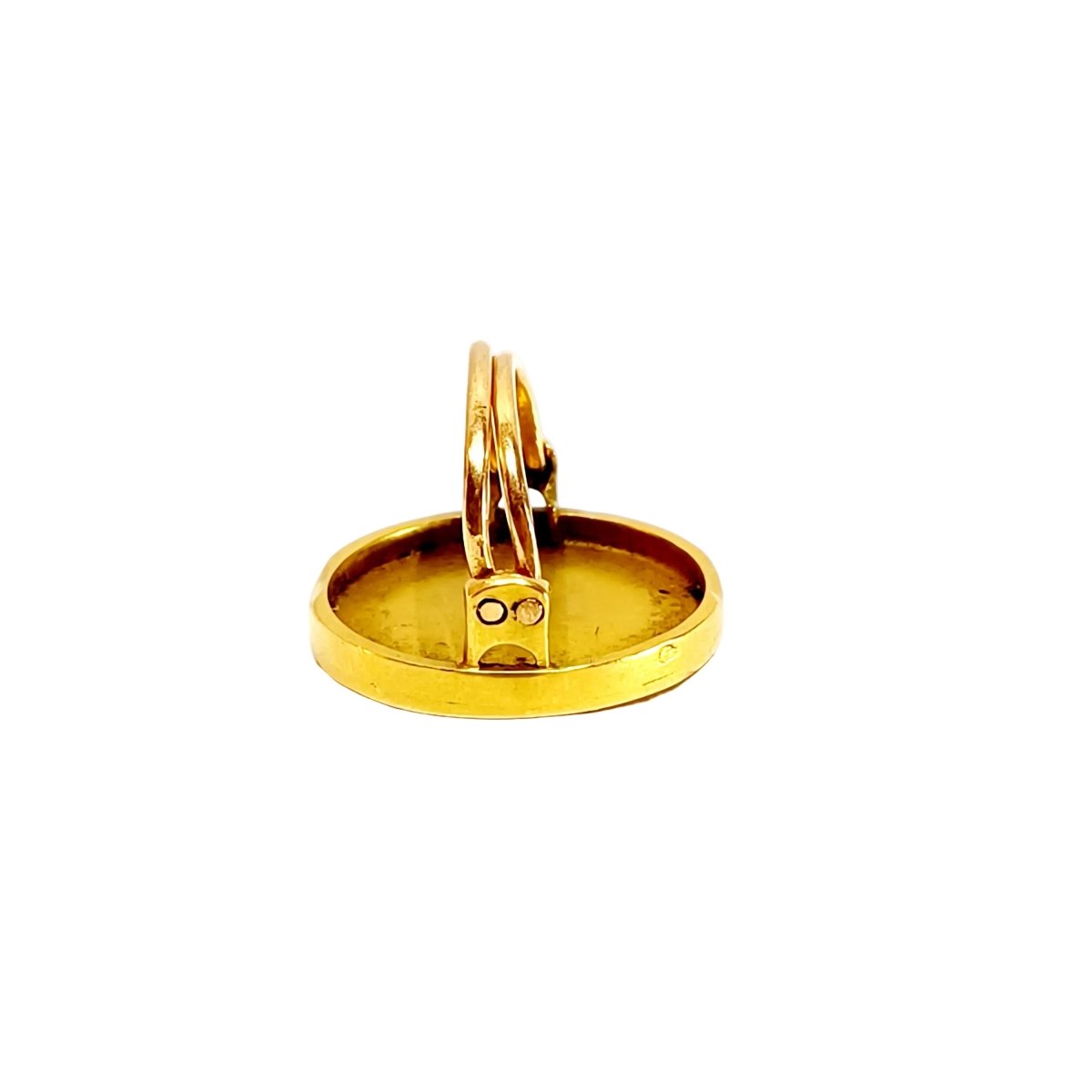 Bouton de plastron EMILE VERNIER en or jaune et diamants - Castafiore