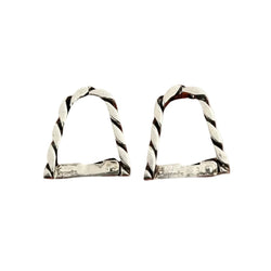 Boutons de manchette HERMÈS en argent - Castafiore