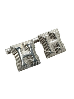Boutons de manchette HERMÈS en argent - Castafiore