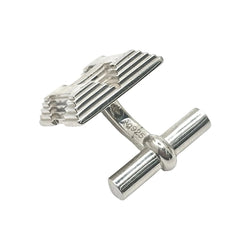 Boutons de manchette HERMÈS en argent - Castafiore