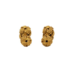 Boutons de manchette HERMÈS en or jaune - Castafiore