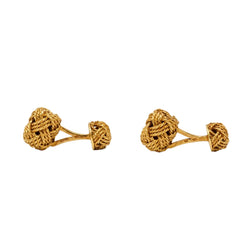 Boutons de manchette HERMÈS en or jaune - Castafiore