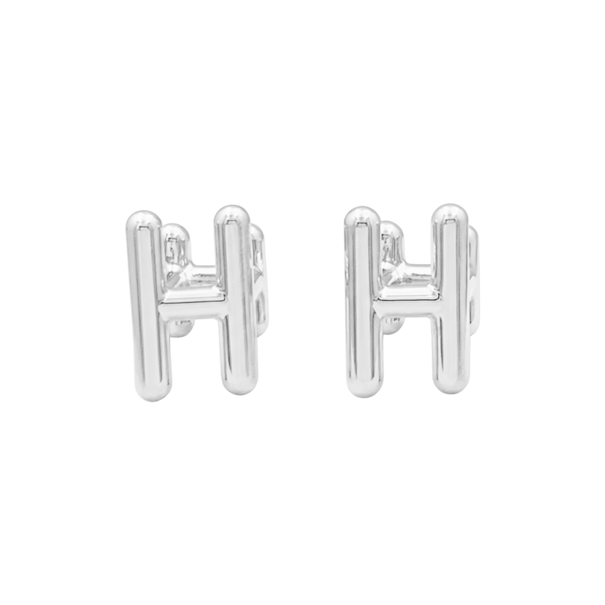 Boutons de manchette HERMÈS "Ever chaîne d'ancre" en argent - Castafiore