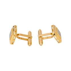 Boutons de manchette Or jaune Diamant - Castafiore