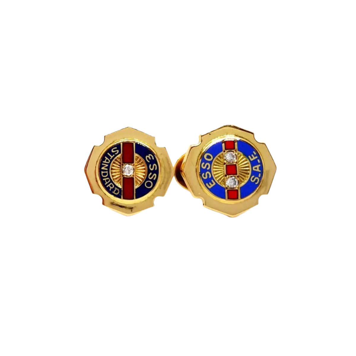 Boutons de manchette Or jaune Diamant - Castafiore